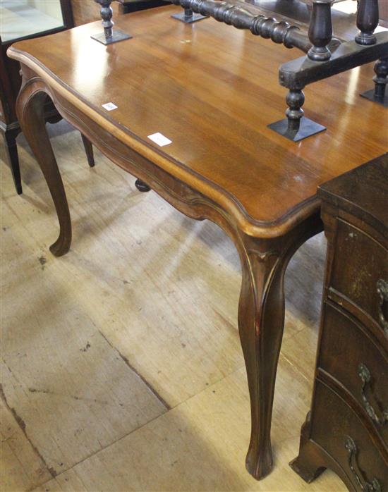 Danish centre table on cabriole legs